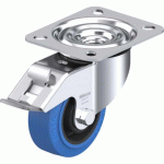 BLICKLE - ROULETTE PIVOTANTE À FREIN Ø 80MM BANDAGE CAOUTCHOUC NR 140KG - LE-POEV 80R-FI-SB