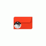 LOT DE 3 - PAQUET DE 20 ENVELOPPES POLLEN 90X140MM 120G/M2 - ROUGE CORAIL