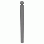 POTELET BOOPI TÊTE BOULE MÉTAL HTR 1 M Ø 90 MM - GRIS 9006 - BUTON DESIGN