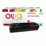 TONER REMANUFACTURÉ OWA - HAUTE CAPACITÉ - MAGENTA - POUR HP CF543X - TONER COMPATIBLE
