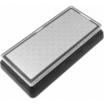 400/1000 GRIT PIERRE À AIGUISER DIAMANT DOUBLE FACE AVEC BASE ANTIDÉRAPANTE POUR COUTEAUX DE CUISINE CISEAUX RASOIRS ÉPÉES