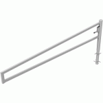 BARRIÈRE CARRÉ PIVOTANTE À BÉTONNER SERRURE PROFILÉE-3500MM - SCHAKE