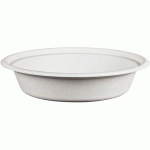CARTON DE 400 (8 SACHETS DE 50) ASSIETTES FIBRE Ø 20,8 CM HAUTEUR 6,1 CM 120 CL