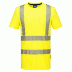 LOT DE 2 - PORTWEST KX301 TEE-SHIRT SPORT HV KX3 JAUNE - TAILLE L