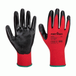 LOT DE 36 - PORTWEST A310 GANT FLEXO GRIP ENDUIT NITRILE ROUGE/NOIR - TAILLE XXL - LA PAIRE