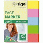 LOT DE 5 - MARQUE-PAGE REPOSITIONNABLE MINI BRILLANT, 50 X 12 MM