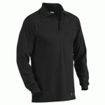 POLO PIQUÉ RETARDANT FLAMME INHÉRENT NOIR TAILLE L - BLAKLADER