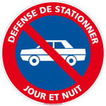 SIGNALETIQUE.BIZ FRANCE - PANNEAU DE SIGNALISATION ALU. PANNEAU INTERDICTION. PANNEAU PARKING, PANNEAU D'INFORMATION ALUMINIUM 2 MM - DÉFENSE DE