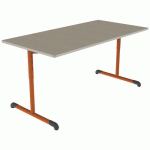 TABLE BANDANA 160X80 T3/T6 DL STR POLY ÉRABLE G. BEIG/PAPAYE - MOBIDECOR