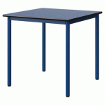 TABLE MALIBU 80X80 T6 4P STRA ANTIB BLEU U525/NOIR BLEU 5005 - MANUTAN EXPERT