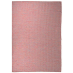 VIDAXL - TAPIS À TISSAGE PLAT D'EXTÉRIEUR 160X230 CM ROUGE