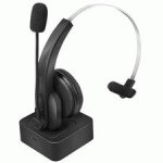 CASQUE MONO BLUETOOTH 5.0, STATION DE CHARGE, NOIR