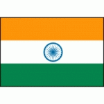 DRAPEAU INDE : DIMENSIONS - 50 X 75 CM