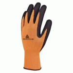LOT DE 12 - GANTS DE MANUTENTION EN MILEU SEC DELTA PLUS APOLLON VV733 ORANGE/NOIR TAILLE 10 - LA PAIRE