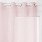 RIDEAU VOILAGE UNI LOUIS 140X240CM ROSE