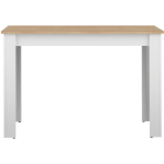 TEMAHOME BOUTIQUE OFFICIELLE - TABLE NICE BLANC ET CHÊNE NATUREL 110 X 70 - BLANC ET CHÊNE NATUREL