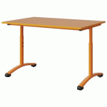 TABLE MALIBU 120X80 T3/T6 DL ST ABS ORANGE U340/ORANGE 1028