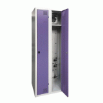ARMOIRE SÉCHANTE IP 2 COLONNES À MORAILLON VIOLET - MANUTAN COLLECTIVITÉS