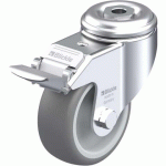 BLICKLE - ROULETTE PIVOTANTE À FREIN Ø 80MM BANDAGE CAOUTCHOUC TPE 100KG - LKRA-TPA 80G-11-FI