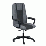 CHAISE DE BUREAU TRIBUN GRIS / NOIR