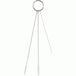 ENSEMBLE DE 3 BROSSES Ø2 Ø5 Ø6 MM SOUPLE BLANC - VIKAN