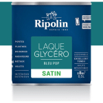 LAQUE GLYCÉRO RIPOLIN SATIN BLEU POP 0,5 L - BLEU POP