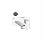 LAVABO MURAL QUADRI S AVEC PLAQUE SAILLIE 18 CHROME NOIR BROSSE - CRISTINA ONDYNA QS25675