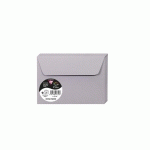 PAQUET DE 20 ENVELOPPES POLLEN 114X162MM 120G/M2 - GRIS KOALA - LOT DE 4