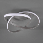 REALITY LEUCHTEN PLAFONNIER LED COURSE, NICKEL MAT, 4.000K, Ø 45 CM