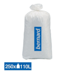 SACS POUBELLE DÉCHETS COURANTS BERNARD BLANCS 110 L, LOT DE 250