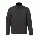 VESTE HOMME ZIPPÉE SOFTSHELL EN POLYESTER ANTHRACITE