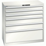 ARMOIRE BLANC GRIS 1023X572X1000 AVEC 6 TIR. 75KG - LISTA