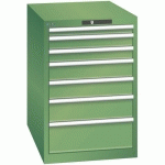 ARMOIRE VERT 564X725X850 AVEC 7 TIR. 75KG _ 14.404.030 - LISTA