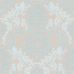 PAPIER PEINT BAROQUE TAPISSERIE BAROQUE PAPIER PEINT INTISSÉ BEIGE / CRÈME MARRON VERT - 10,05 X 0,53 M - BRICOFLOR