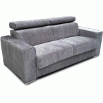 CONCEPT1 CANAPÉ LIT ANDORRA 3 PLACES 140 MAIA GRIS