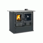CUISINIÈRE À BOIS EN FONTE 8,8 KW ROSA.16 STEEL - NOIR ANTHRACITE LA NORDICA EXTRAFLAME