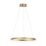 PAUL NEUHAUS SUSPENSION LED TITUS, RONDE, Ø 60 CM, LAITON MAT