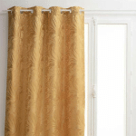 RIDEAU OCCULTANT JACQUARD KAI 140X260CM OCRE