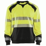 SWEAT HAUTE-VISIBILITÉ JAUNE FLUORESCENT/NOIR TAILLE L - BLAKLADER