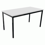 TABLE DE RÉUNION TREFF 140 X 70 BLANC/ NOIR