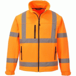 VESTE SOFTSHELL HAUTE-VISIBILITÉ CLASSIC S424 ORANGE XL - PORTWEST