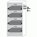 ARMOIRE SÉCURITÉ S-PHOENIX-90 S90.196.090.FWAS BLANC - ASECOS