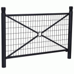 BARRIÈRE PROVINCE GRILLAGÉE 1.57 M CITY - ZINC NOIR 9005 - PROCITY