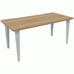 BUREAU EVIDENCE 180 X 80 CM CHÊNE NATUREL PIED ALU - VINCO