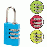 CADENAS À COMBINAISON ALUMINIUM 7620EUR - COLORÉ - MASTER LOCK