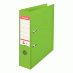 LOT DE 10 - CLASSEUR À LEVIER CARTONNÉ ESSELTE NO. 1 POWER A4 - DOS 7,5 CM - VERT