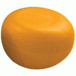 POUF GALET DE PAUL Ø 70 CM MIEL RAL 1033 - QUI EST PAUL