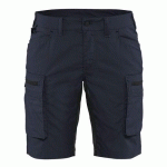 SHORT SERVICES STRETCH FEMME MARINE FONCÉ/NOIR TAILLE 50 - BLAKLADER