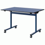 TABLE MALIBU RAB. 120X80 T6 DL ST BLEU U525/NOIR BLEU 5005 - MANUTAN EXPERT