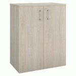 ARMOIRE COMPTOIR BOIS ECLA H 100 X L 80 CM À PORTES BATTANTES - DÉCOR CHÊNE GRIS